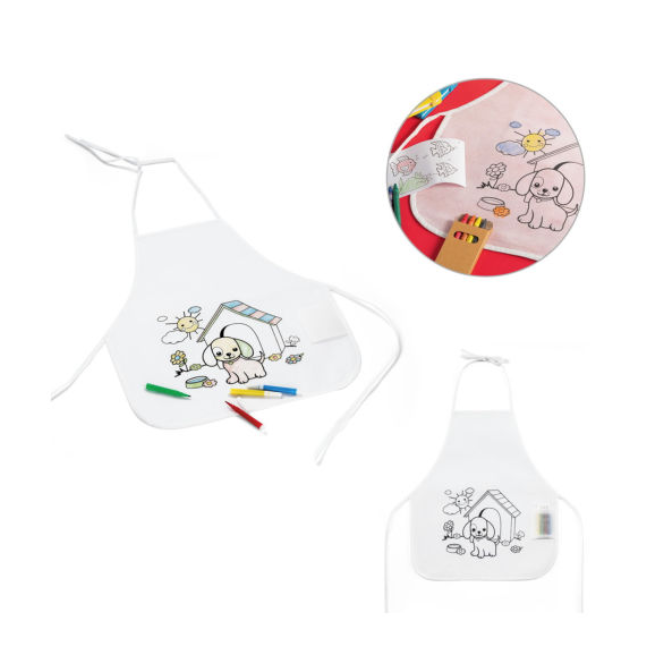 Avental Infantil para Colorir Non-Woven
