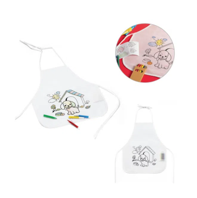 Avental Infantil para Colorir Non-Woven