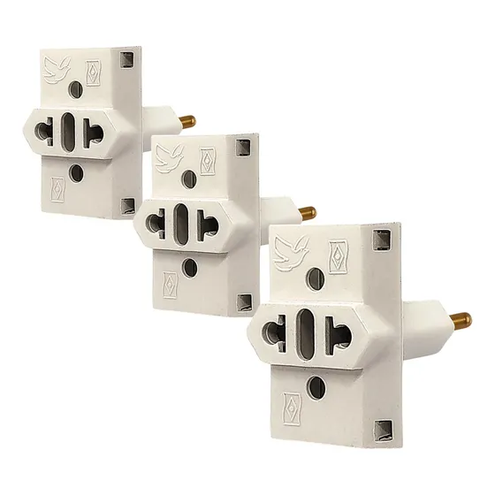 Adaptador de Tomada Portátil Duplo