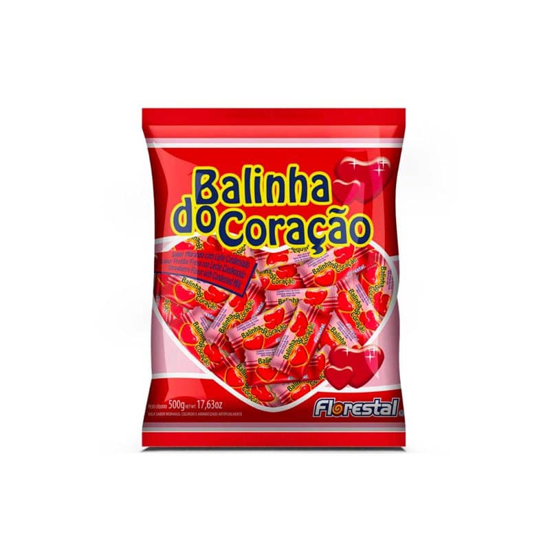 Bala Coração Personalizada