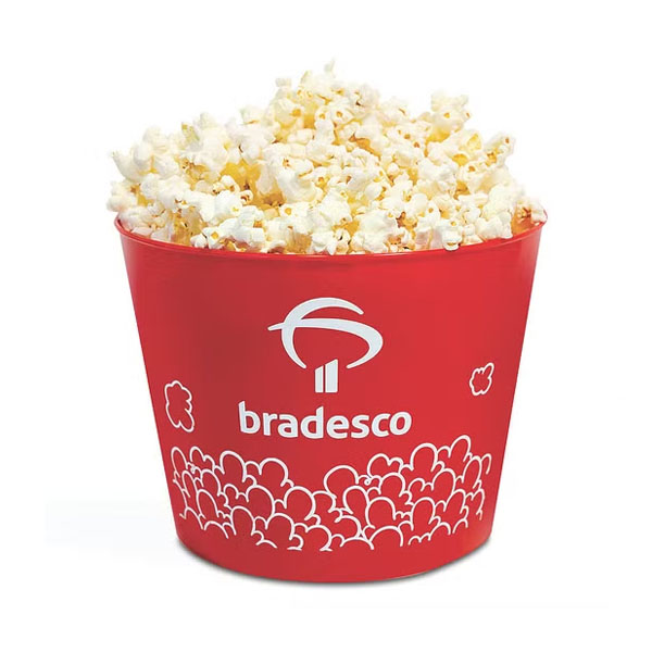 Balde de Pipoca Grande para Brindes Personalizados
