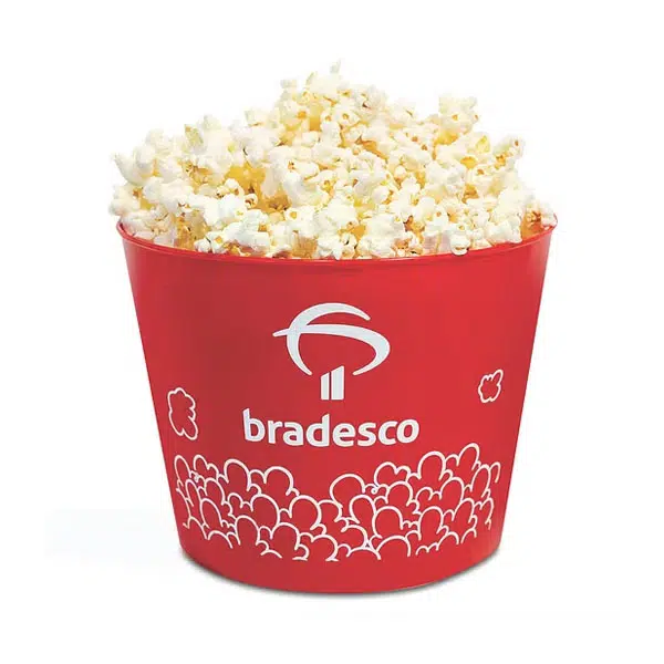Balde de Pipoca Grande para Brindes Personalizados
