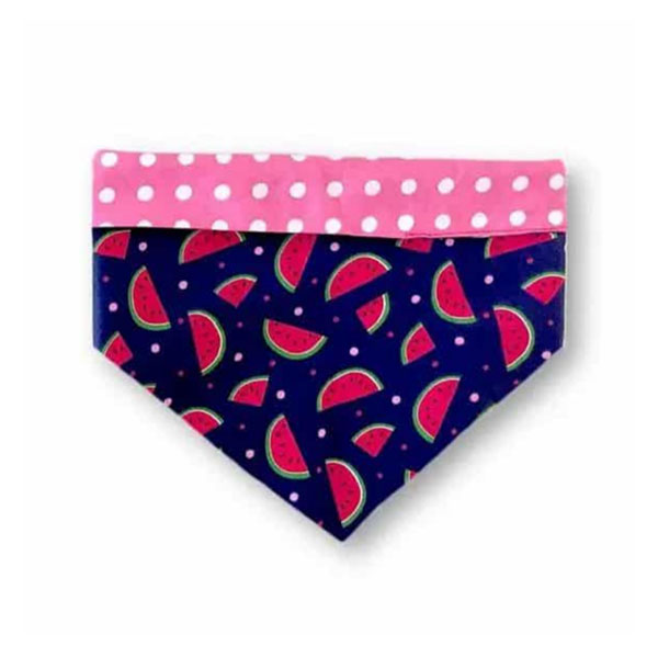 Bandana Dupla Face Melancia Rosa Personalizada
