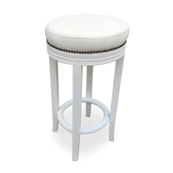 Banqueta Dior Estilo Clássico com Madeira Maciça