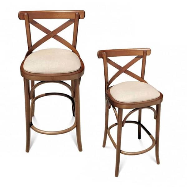 Banqueta Paris Clássica em Madeira Maciça