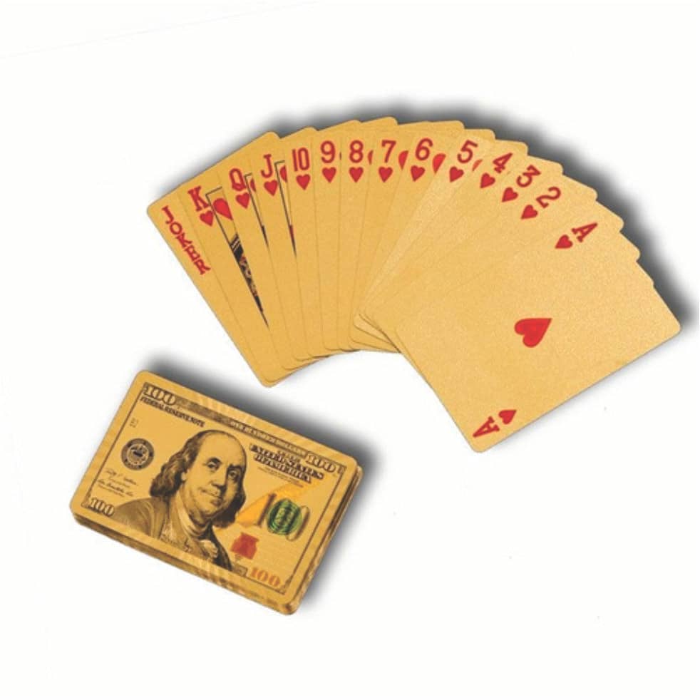 Baralho de Luxo com Acabamento Metalizado
