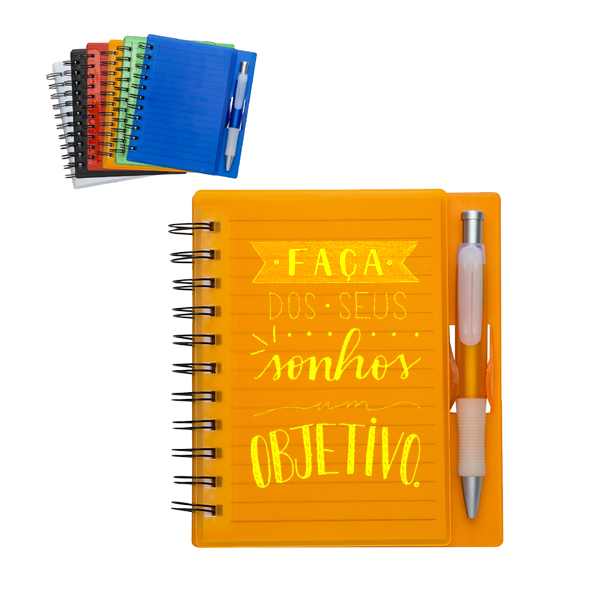 Bloco de Anotações com Espiral Personalizado