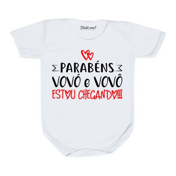Body Baby Vovô e Vovó Estou Chegando