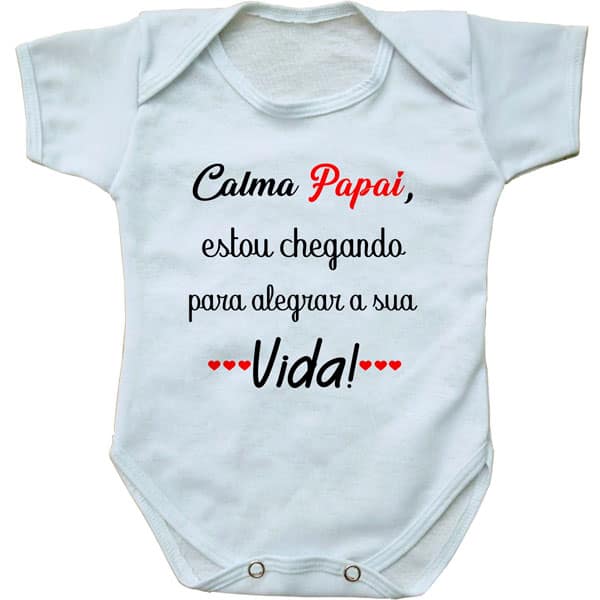Body Bebê Do Papai Chegando Personalizado