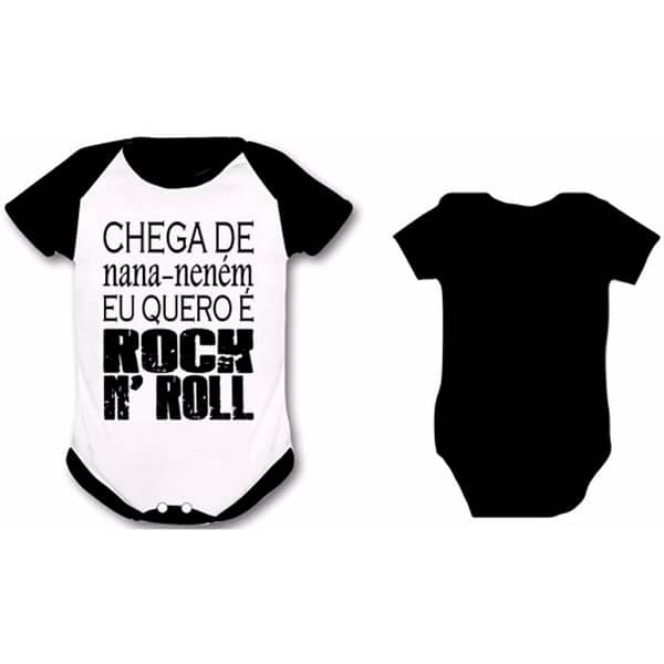 Body Personalizado Bebê Rock