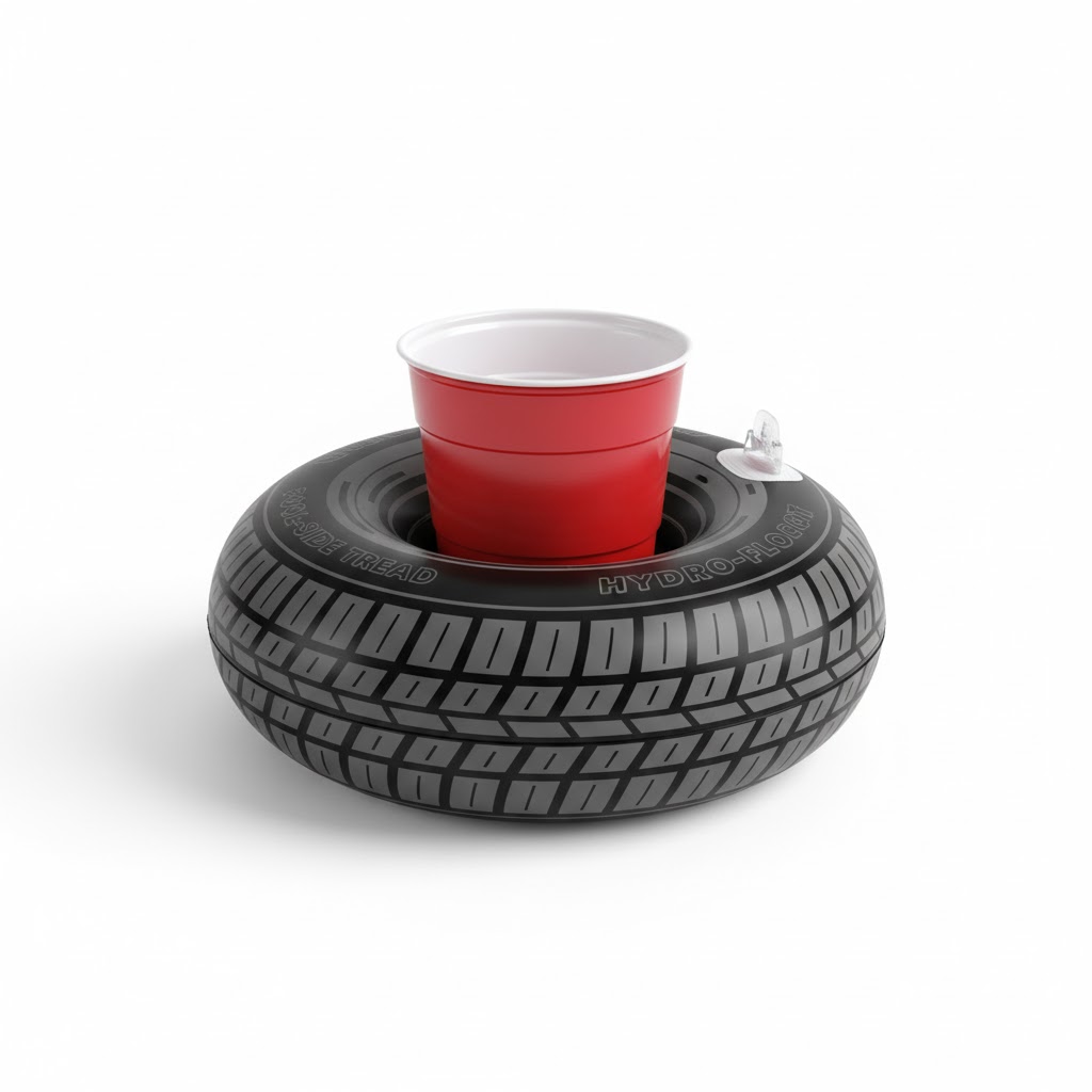 Boia para Copo Pneu Inflável