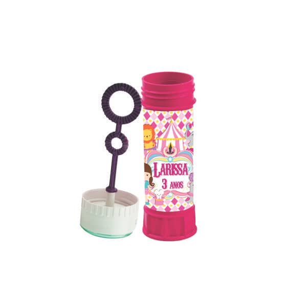 Bolha de Sabão Circo Personalizada