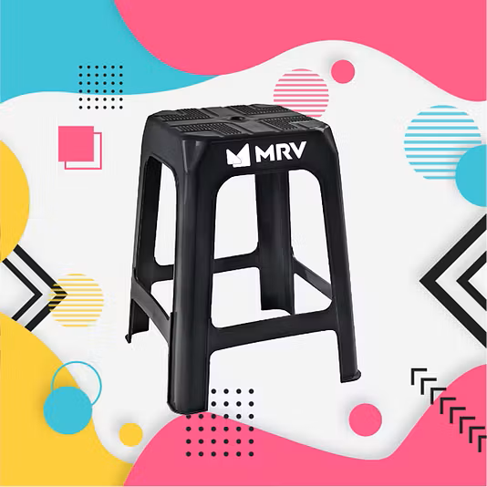 Banqueta Personalizada em Plástico de Alta Resistência