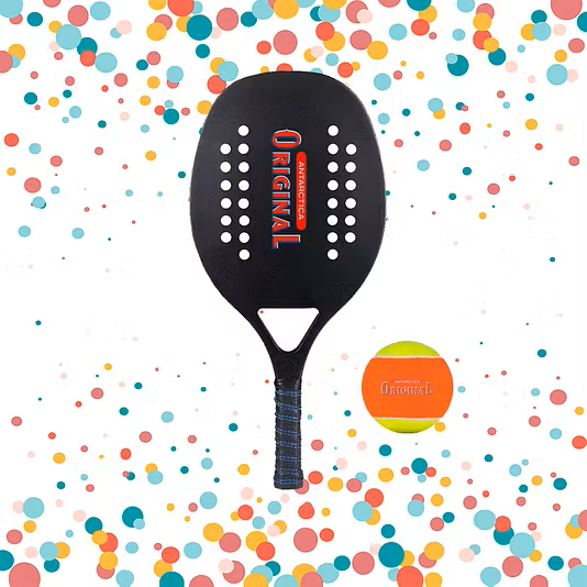 Bolinha de Beach Tennis e Raquete Personalizada