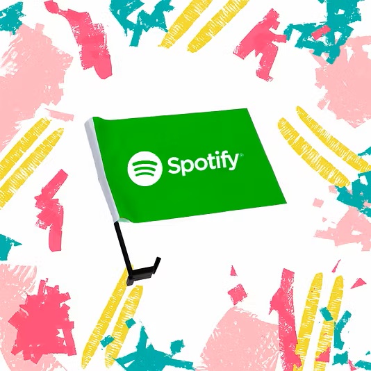 Bandeira para Vidro de Carro Personalizada