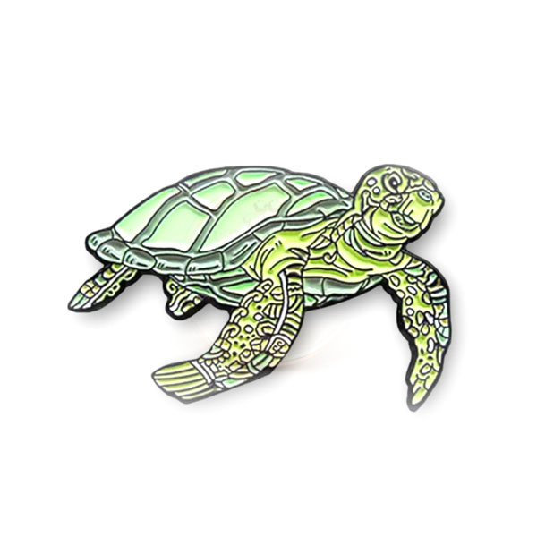 Broche Tartaruga Verde Personalizado