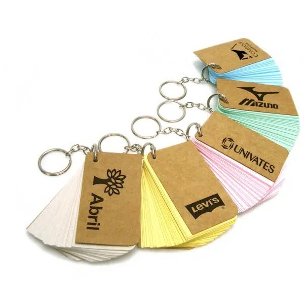 Chaveiro Notas Kraft Color