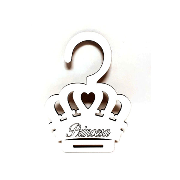 Cabide Coroa Princesa Personalizado