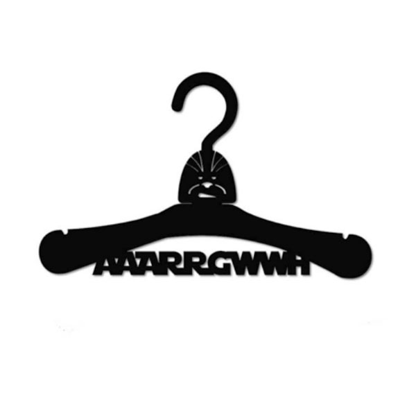 Cabides em PVC Cortados a Laser