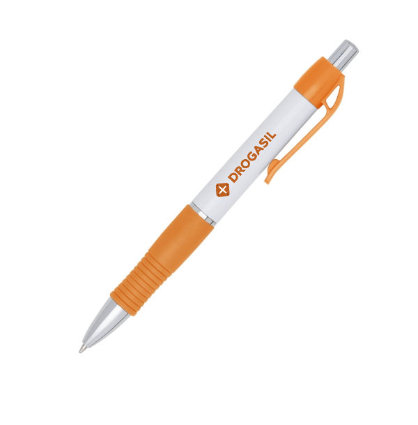 Caneta colorida de plástico personalizada