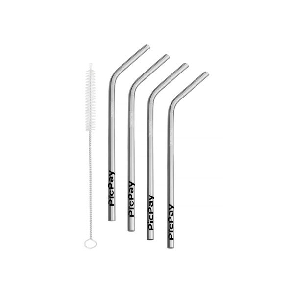 Canudo de inox personalizado