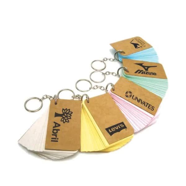 Chaveiro Notas Kraft Color