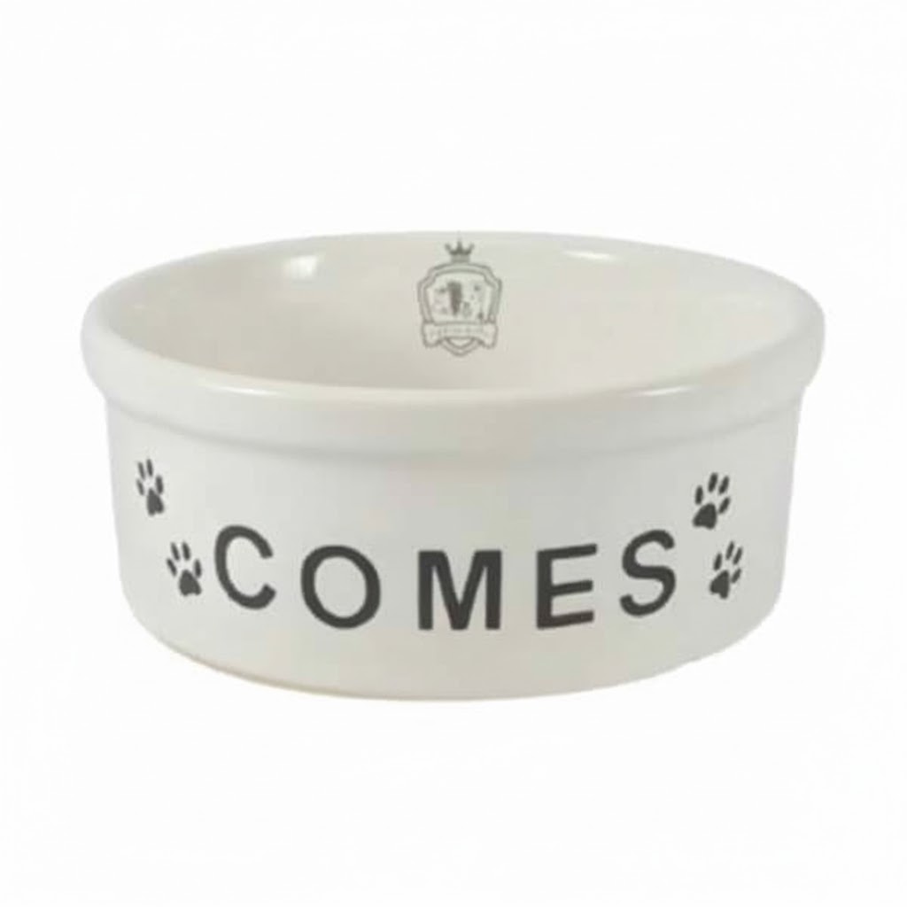 Comedouro Pet de Cerâmica Personalizado para Comes 500 ml