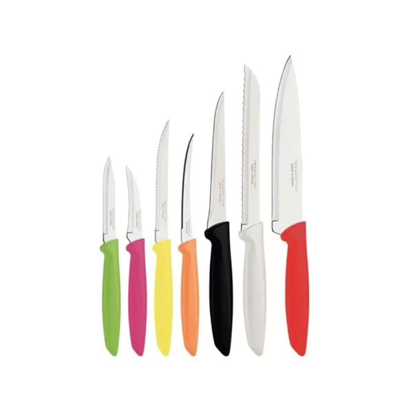 Jogo de Facas Cozinha em Aço Inox 7 Peças Personalizado