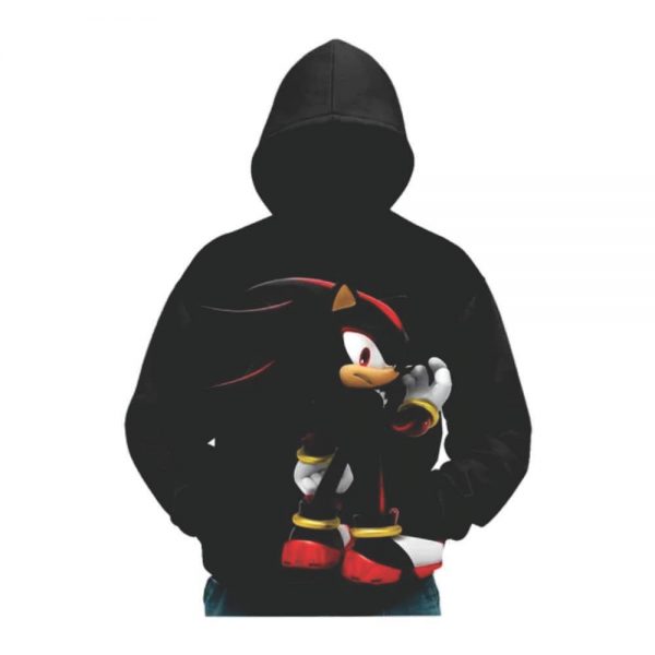 Blusa Moletom Flanelado Sonic Shadow Infantil