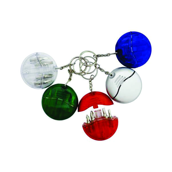 Chaveiro com kit de ferramenta 4 peças