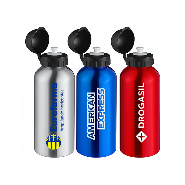 Garrafa Squeeze de Agua de Aluminio Personalizada