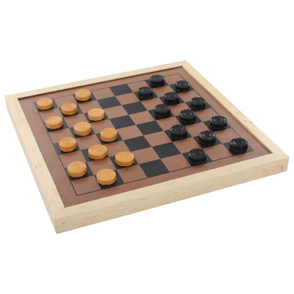 Jogo de Dama e Trilha de MadeiraPlastico