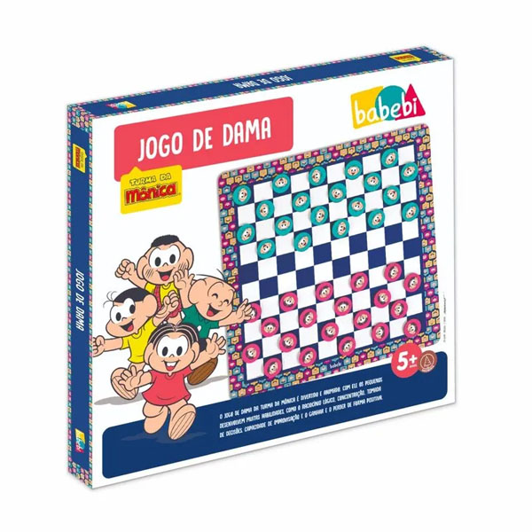 Jogo de Damas Turma da Mônica Personalizado