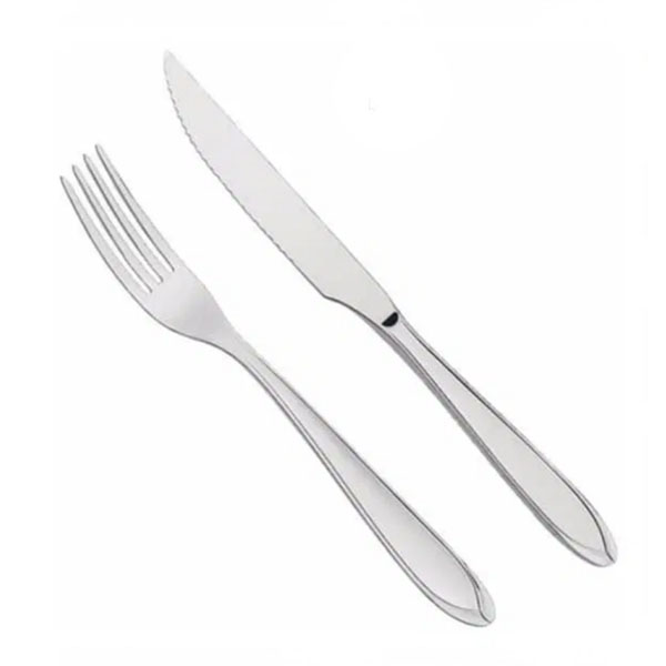 Jogo de Talheres Aço Inox Personalizados Garfo e Faca