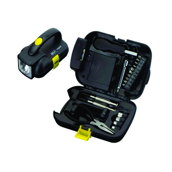 Jogo de ferramentas com lanterna