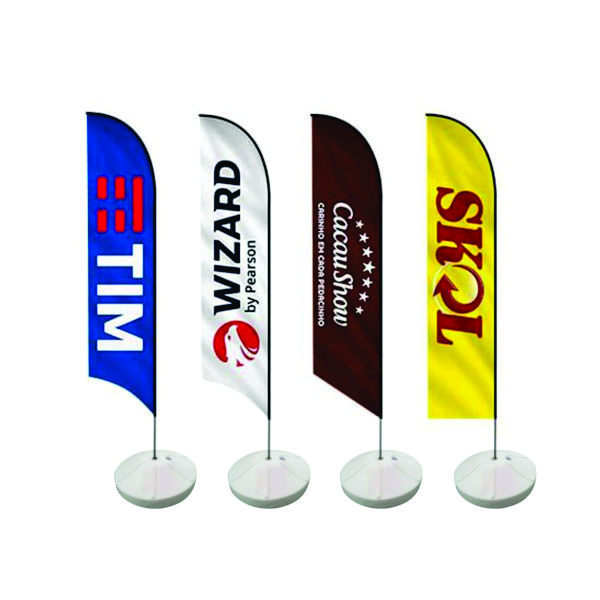Wind Banner Personalizado Base com Bag de Areia