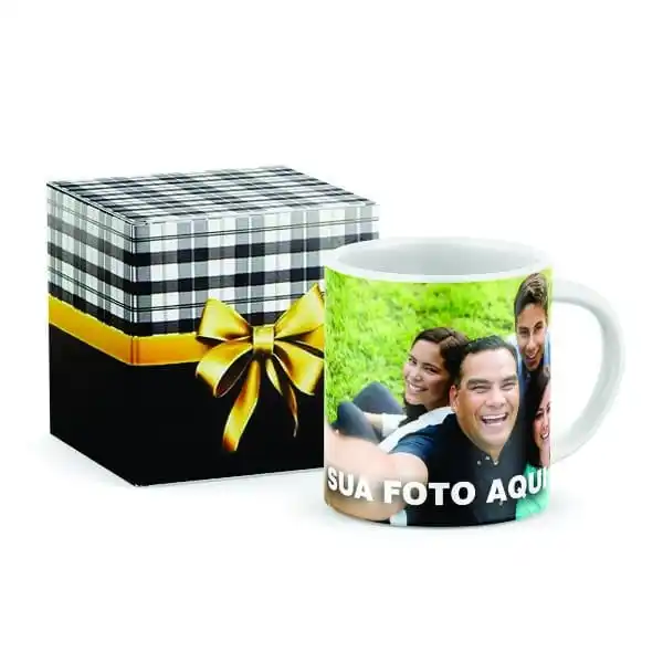 Xicara De Porcelana Personalizadas Com A Caixinha