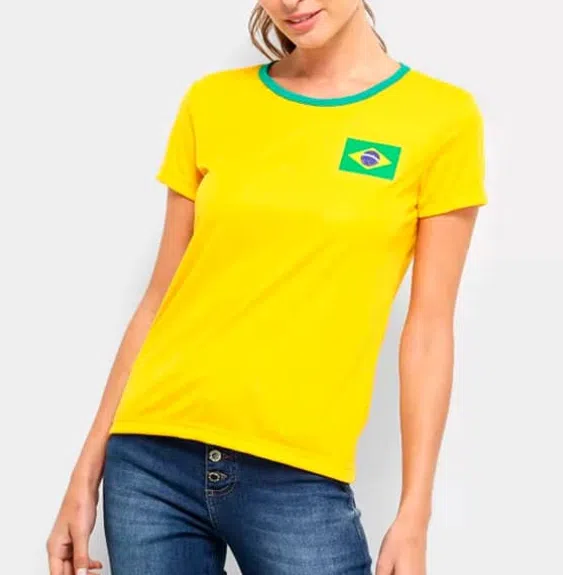 Camiseta Feminina Torcida do Brasil